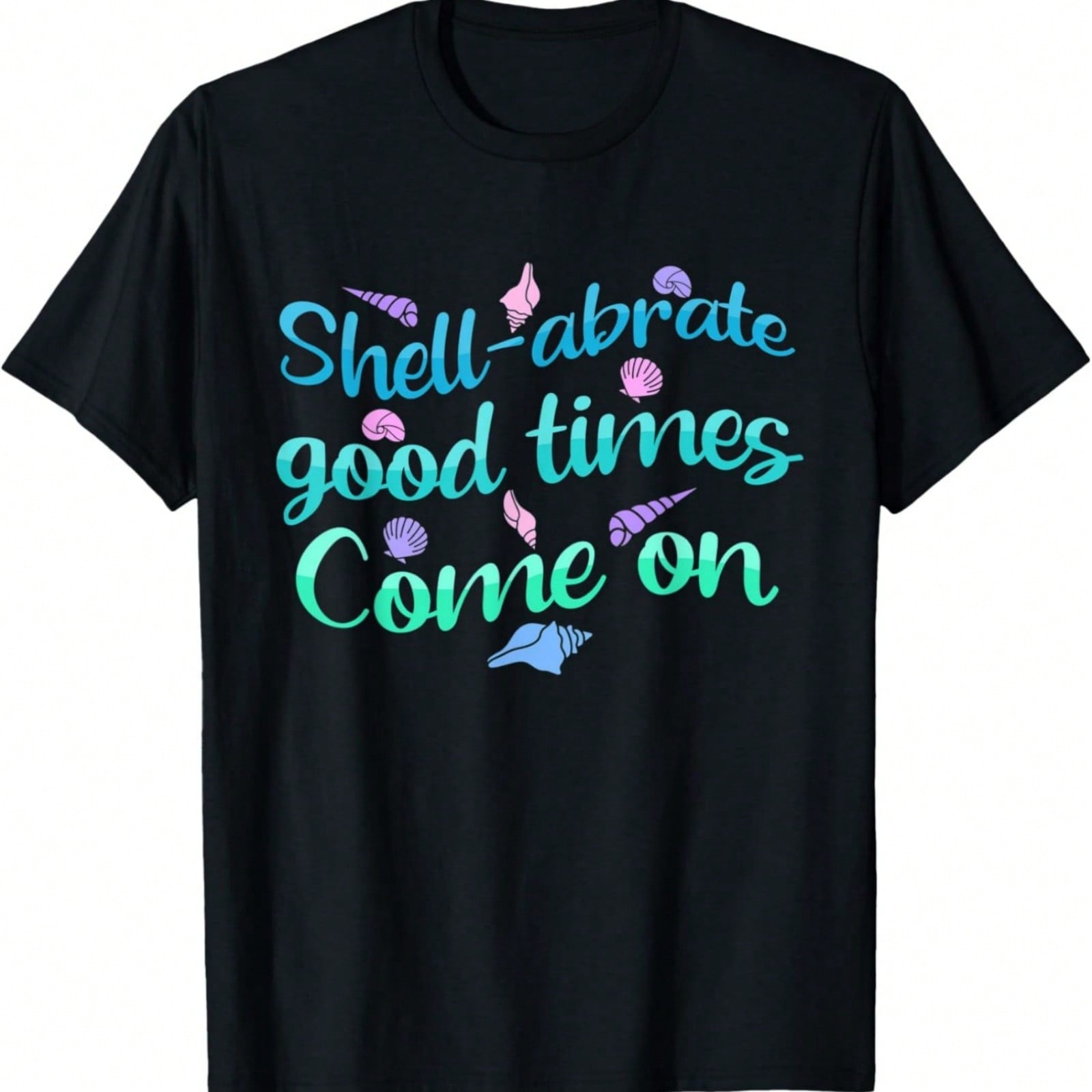 Shell-Abrate Good Times - Seashell Collector Shelling T-Shirt S