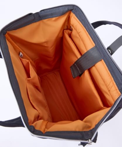Anello Cross Bottle Backpack (R) with A4 Closure, Water-Repellent Design, Multiple Storage, and Laptop Storage, One Size (ATB0193Z DGY)