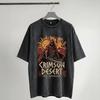 Pearl Abyss Crimson Desert Washed T Shirts Streetwear Hip Hop Fashion T-Shirts Tee Shirt for Men Women Short Sleeve Oversize