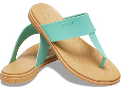 Crocs Tulum Flip Sandalen, Damen, Jade Stone, 22cm