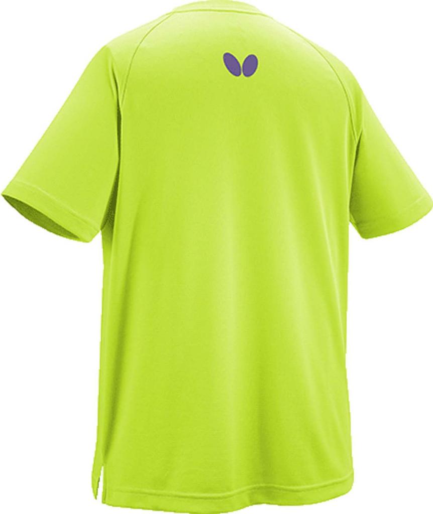 Butterfly Table Tennis Short Sleeve Win Logo Lime SS 46420 T-Shirt, T-Shirt II, Unisex, (107),