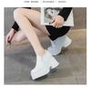 Fashion Lefu Shoes Women's 2025 New Style Inner Height 11cm Thick Sole Small Leather Shoes Women's Single Shoes Womens Shoes