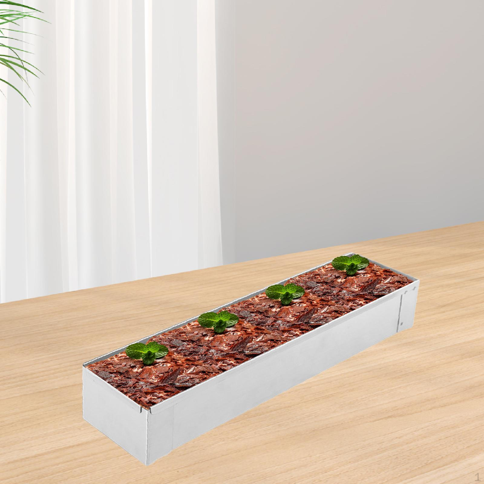 

Прямоугольный противень из нержавеющей стали 201 для тирамису и чизкейка 40.3cmx10cmx6.3cm_Without Lid