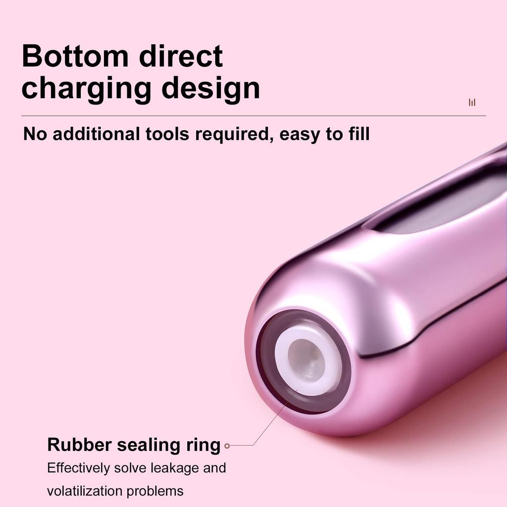 4-częściowy przenośny atomizer do perfum z możliwością ponownego napełniania, etui na perfumy w sprayu do podróży i na wyjścia