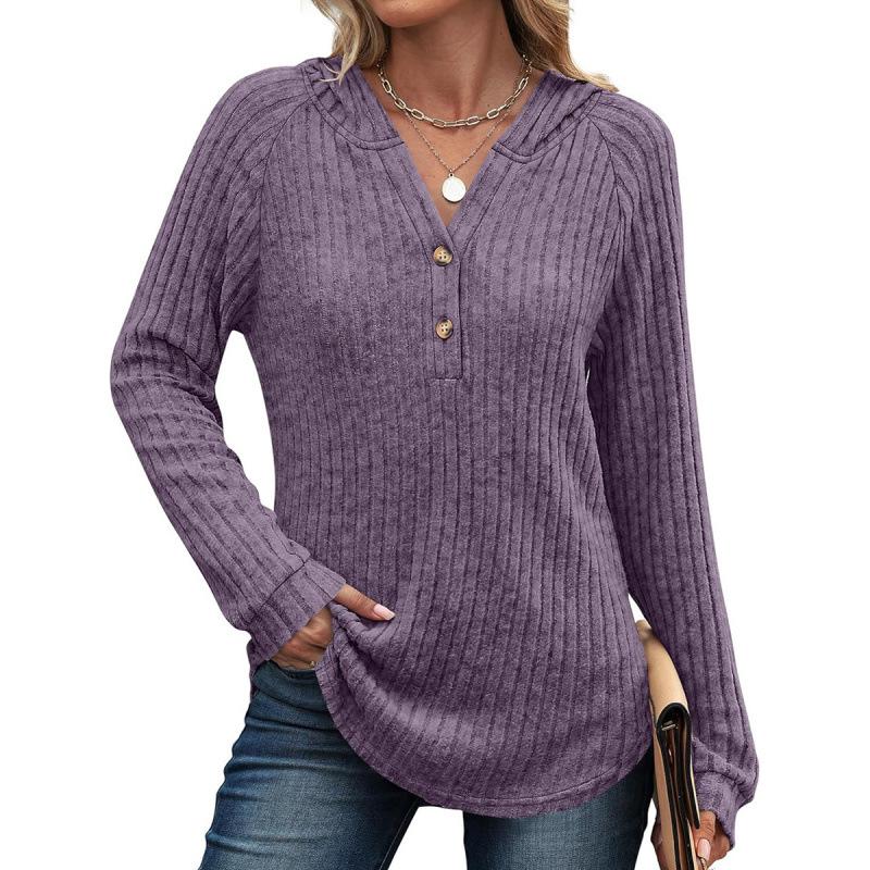 Elegant Casual Woman T-Shirt Fashion Loose T-Shirt Woman Temperament Long Sleeve T-Shirt Holiday Weekend