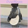 Trendy Large Capacity Nylon Messenger Bag For Kids With Fashionable Keychain Accessory