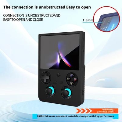 Anti-scratch Soft Protective Silicone Case For Anbernic RG477V Soft Case With 4Pcs Joystick Caps Game Console Accessories