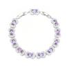 Wholesale of New Exquisite Oval Bow Candy Zircon Bracelets for Ladies with Niche Designs