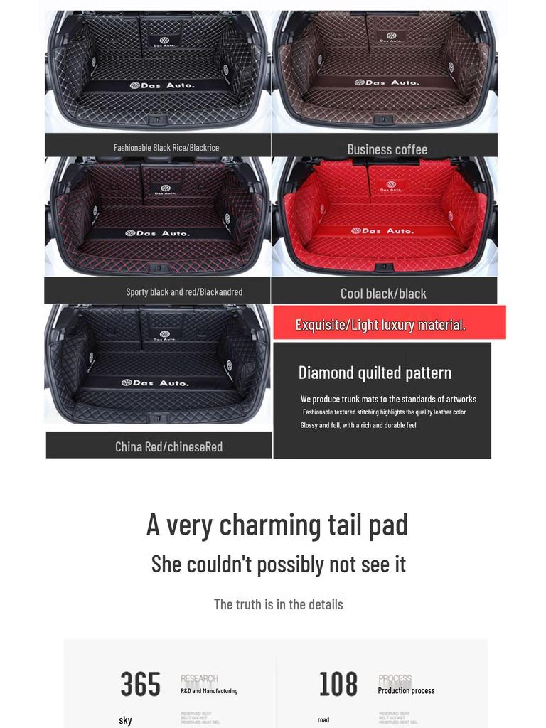 Volkswagen Golf Trunk Mat: Full Coverage for Gen 6, 7, 7.5, and 8 R-Line/Pro, and Golf Variant Models.