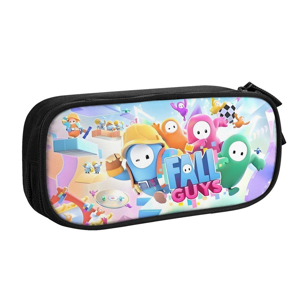 Fall Guys Battle Royale Pencil Case for Boys Girls Large Capacity Video Game Pen Box Bag School Supplies