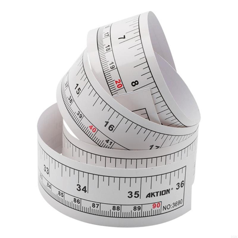 Adhesive Sewing Measure Tape Fabric Measurement Tape With Centimeter Inch Scale Sewing Machine Measuring Ruler Tape