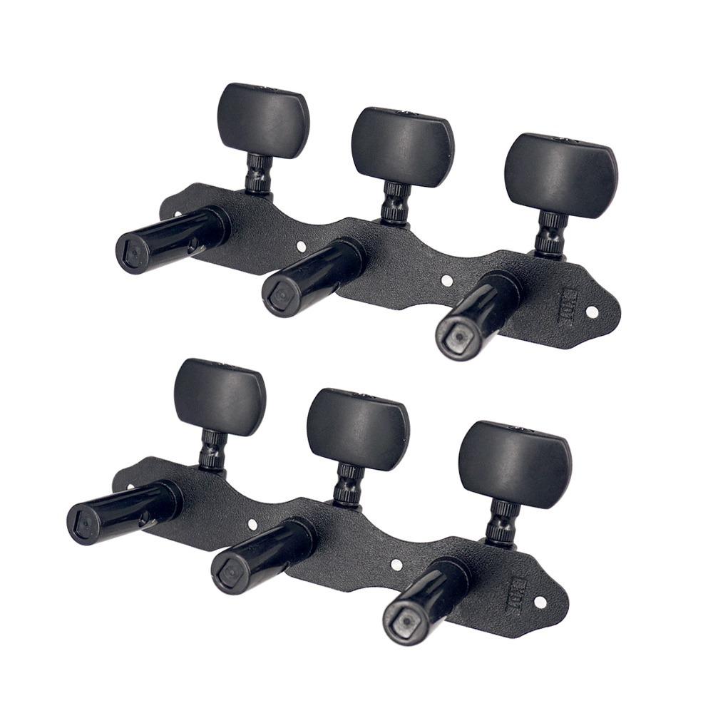 Black Color Classical Guitar Machine Heads Open Frame Style Guitar Tuning Keys Classical Guitar