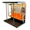 New York Train Lamp Retro LED Ambient Light with Hidden Button 3D Printed Desktop Night Light for Shelf Nightstand Decor