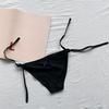 Sexy Solid Color Lace Nylon Briefs Fashion Comfortable Mid Waist Seamless 4 Pieces Panties For Women