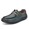 New Woman Fashion Handmade Leather Casual Shoes Men Design Sneakers Man Loafers Breathable Low Top Flat Shoes Driving Plus Size