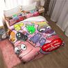 Les Barbapapa Family Cartoon 3 Piece Bedding Set Twin Duvet Cover Set All Season Quilt Cover  Bedding Set Twin Single Boys