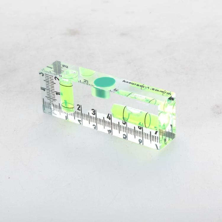 Magnetic Base Pocket Acrylic Check Bubble Level Tool Mini Level Tool Construction Tool with 90°/180° Level Bubbles