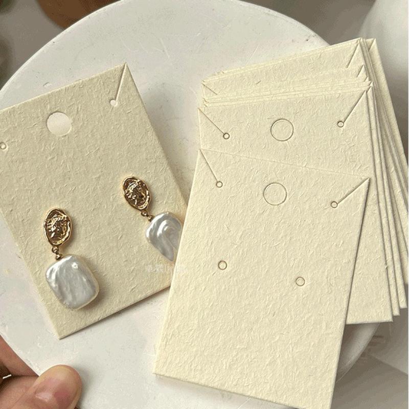 Fashionable and Minimalist Accessory Cardstock Earrings and Necklaces Display Card Hairbands Hair Clips Packaging Paper Cards Jewelry Back Cardboard