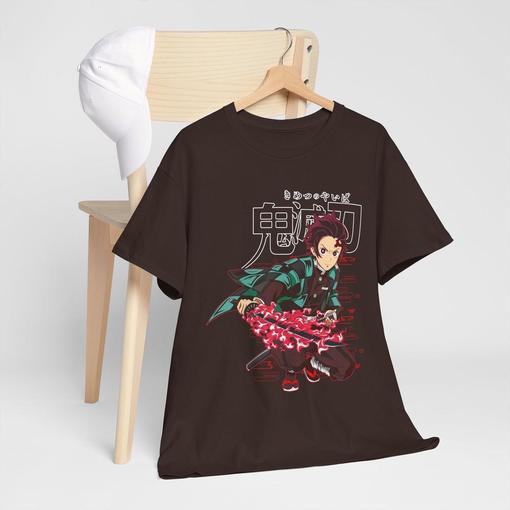 Demon Slayer Tanjiro Nezuko TShirt Kimetsu No Yaiba Unisexga Horror Shirt All Size