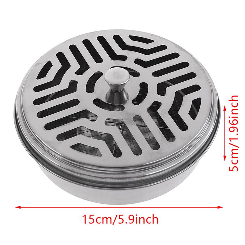 Mosquito Coil Holder Coil Incense Burner With Mesh Stand Camping Garden