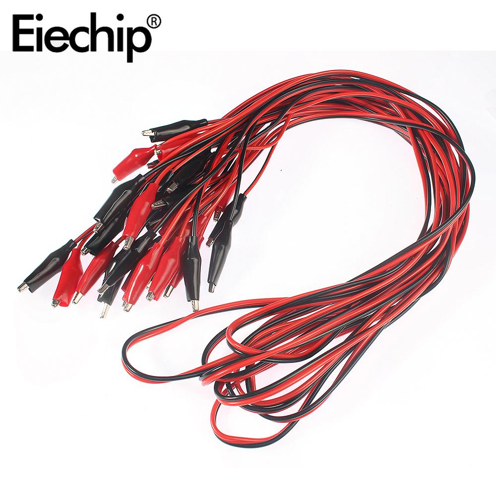 18PCS/Lot Crocodile Clips Multi-purpose Electronic Test Clips in Vibrant Red and Sleek Black, Diy Electronic Experiment Tools