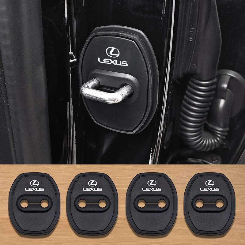 car door lock buckles Door lock protection cover Beautify stickers For Lexus ES300 RX300 LS500h GS300 IS300 CT200 UX300 LX570 GX