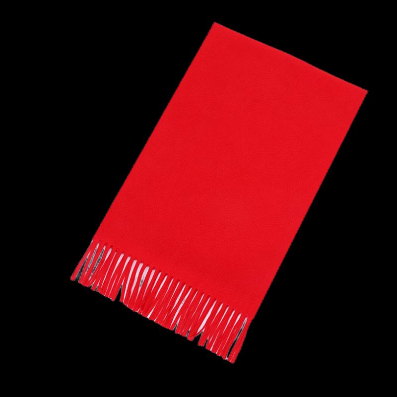 Red Double-Sided Velvet Event Scarf - 10 Pack