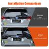 4x ABS plastic Black Car Tail Light Cover Brake Light Wide Indicator Protective Cover Suitable for Subaru Forester -2024