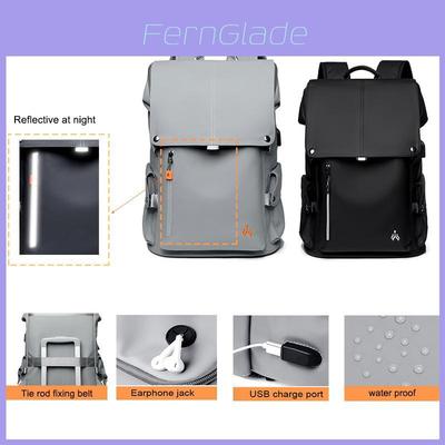 High Capacity Waterproof Backpack With Reflective Strip For Travel And Outdoor Sports