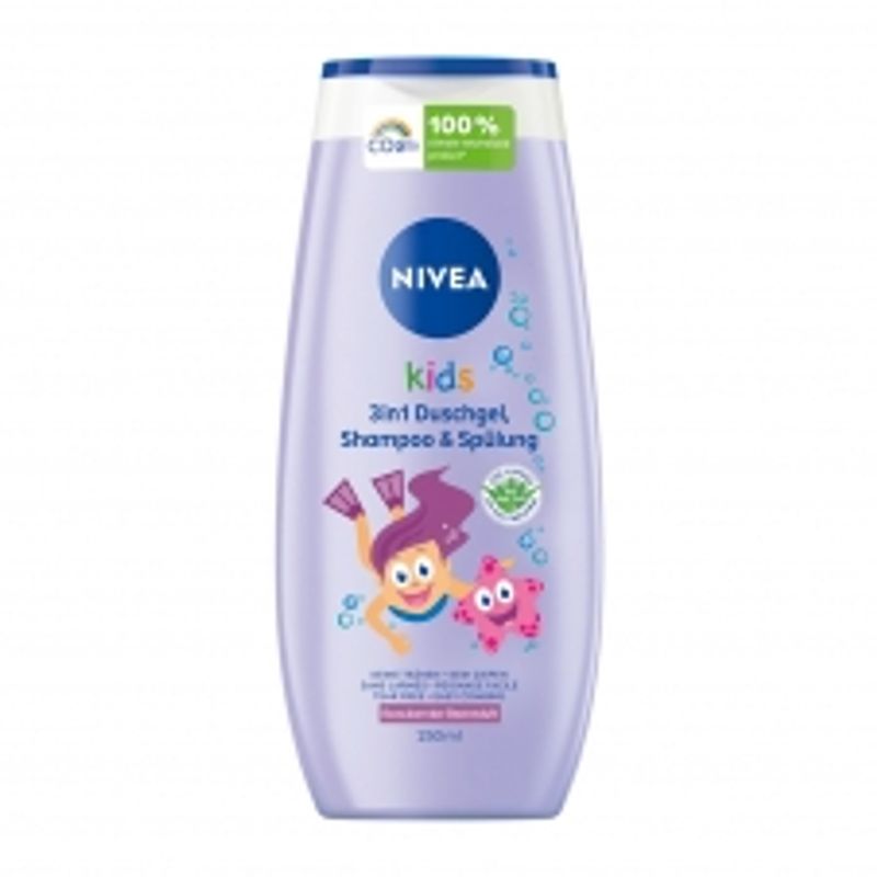 Nivea Kids 3-in-1 Shampoo & Shower Berry Scent 250ml