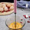 Stainless Steel Household Semi-Automatic Rotating Egg Beater Push-Type Egg Cream Baking Stirring Stick Manual Egg Beater