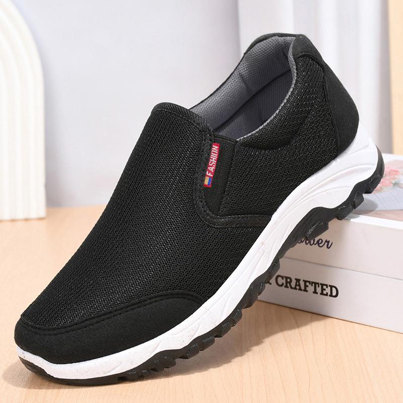 

Мужская и женская обувь для людей среднего и пожилого возраста, повседневная обувь, весенняя новинка, повседневная дышащая обувь для ходьбы, нескользящая однопедальная тканевая обувь, одинарные 36