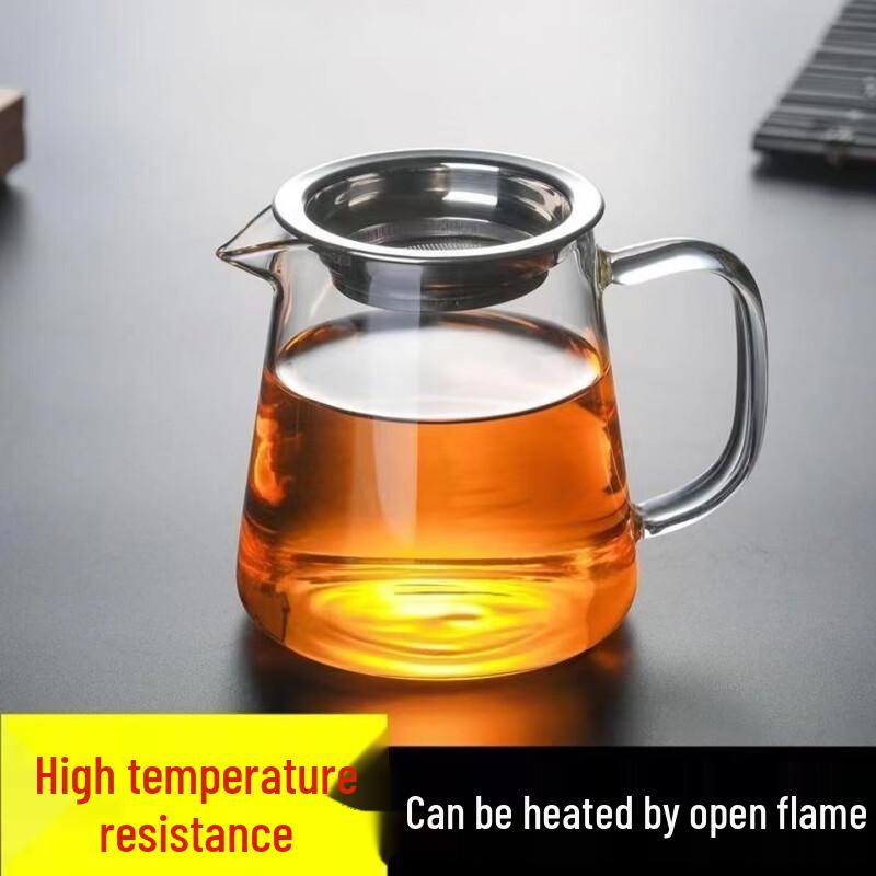 High Borosilicate Glass Fairness Cup with Tea Strainer
