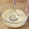 Purple Stainless Steel Masher for Potatoes and Baby Food