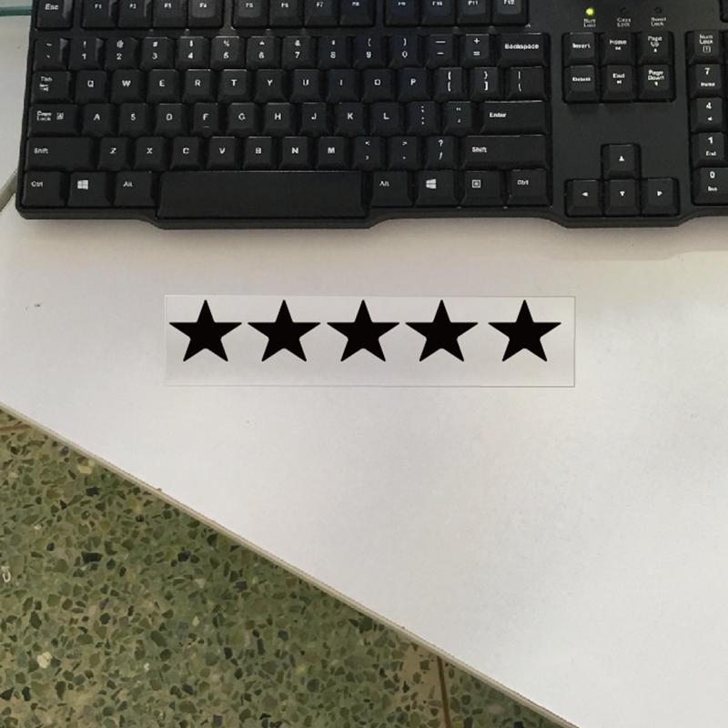 Reflective Car Sticker 100% Five Star Decorate Decals Vinyl Cover Scratches Waterproof Motorcycl Drop Shipping 20cmx3cm