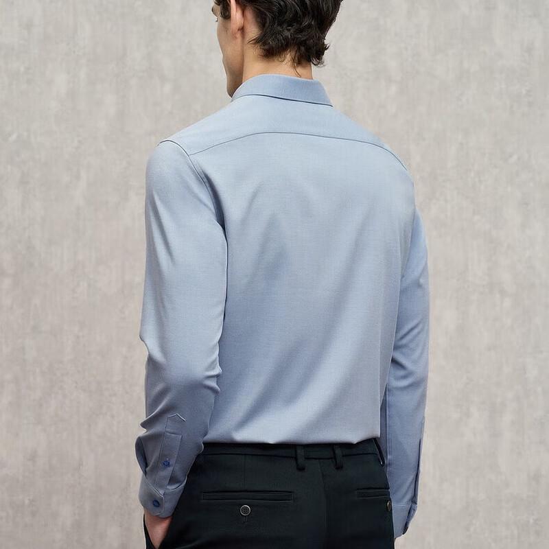 EMZ Men's Modal Business Long Sleeve Shirt