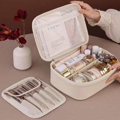 Bolsa de Armazenamento de Cosméticos de Viagem de Luxo