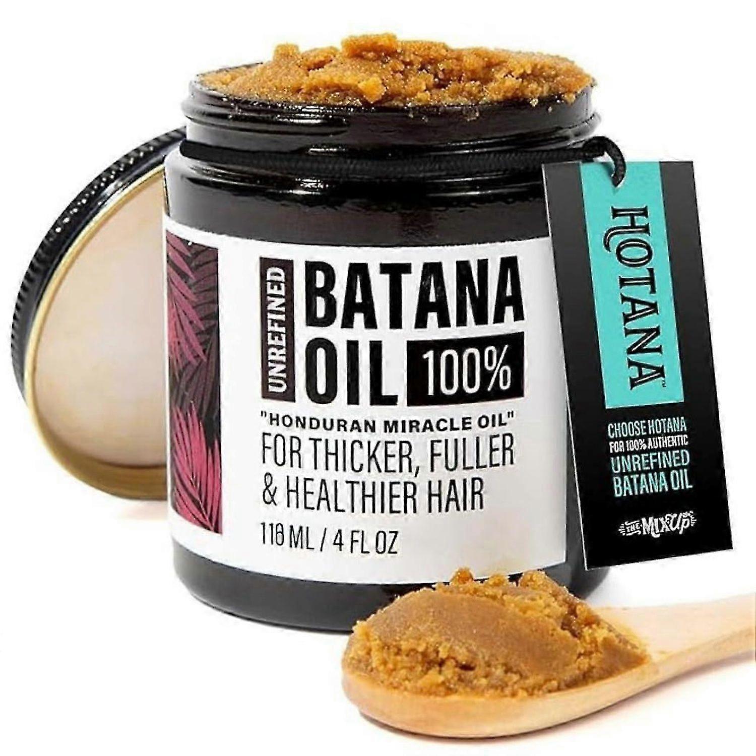 Unraffiniertes Bio-Batana-Öl für Haarwachstum und tiefe Pflege für alle Haartypen, 4 oz Glas