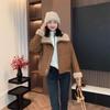 Women's 2024 Winter Lamb Wool Lapel Fur Coat