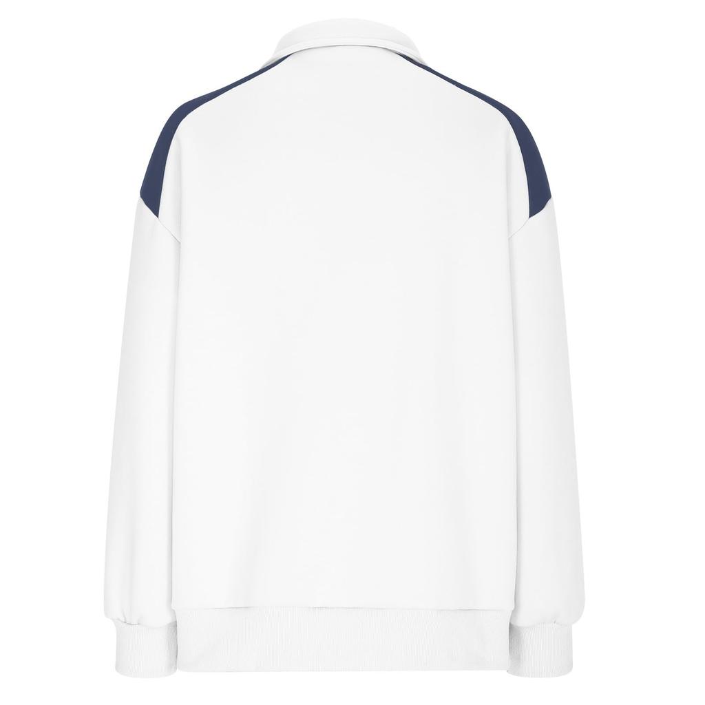 Womens Quarter Zip Pullover Sweatshirt Loose Fit Casual Plain Pullover Hoodie Lightweight Long Sleeve Top for Everyday Wear