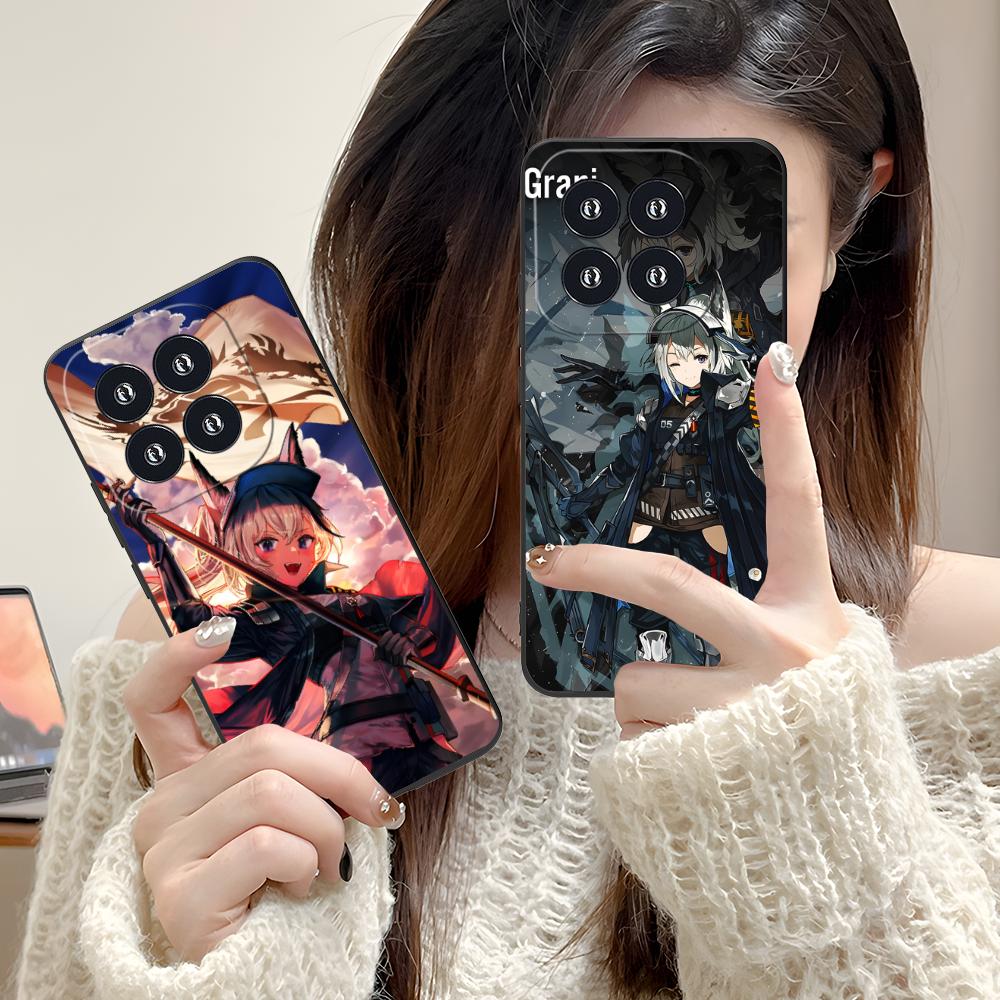 Arknights Grani Matte TPU Mobile Phone Case for Xiaomi 15 14 13 12 Mi 11 T Ultra Lite Pro S X 5G Colorful Printing Cover