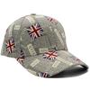 Flag National Uk Character Baseball Cap Printed Letter  Casual Hat  Simple