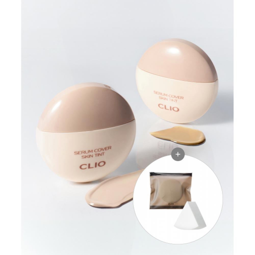 

Clio [2ea] Clio Serum Cover Skin Tint Special Set [gift] Makeup Sponge 03 cool beige/03 cool beige