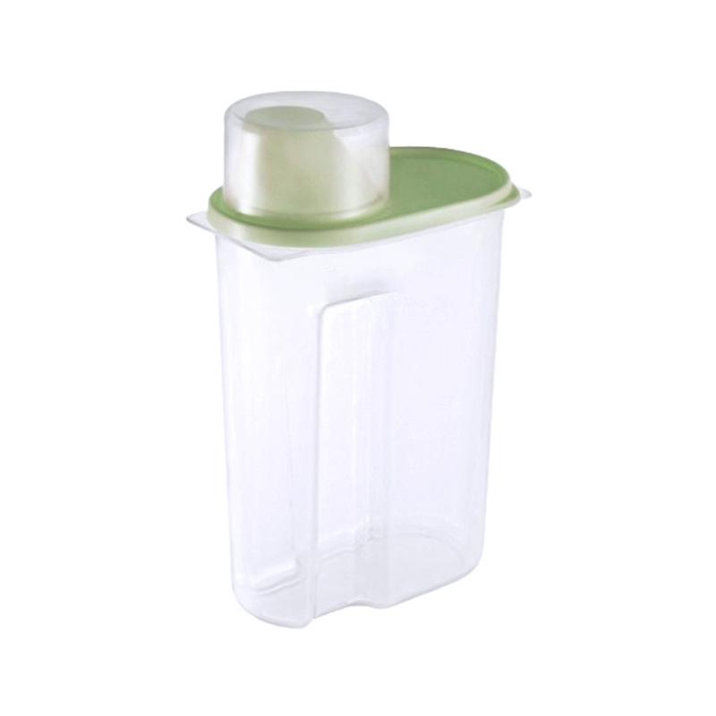 1.9/2.5L Cereal Dispenser With Lid Storage Box Plastic Rice Container Food Sealed Jar Cans For Kitchen Grain Dried Fruit Snacks