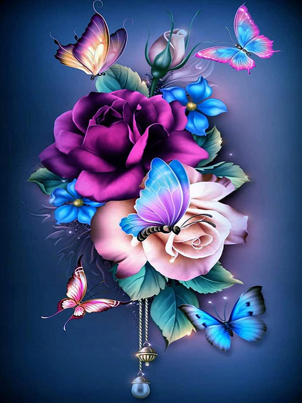 

Алмазная картина бабочка вышивка цветок полный квадрат круглая вышивка крестом мозаика животное новое поступление ручная работа Full Round 20x30CM