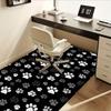 Office Carpet Dog Paw Prints Sofa Rug for Chairs, Underneath Protection Mat