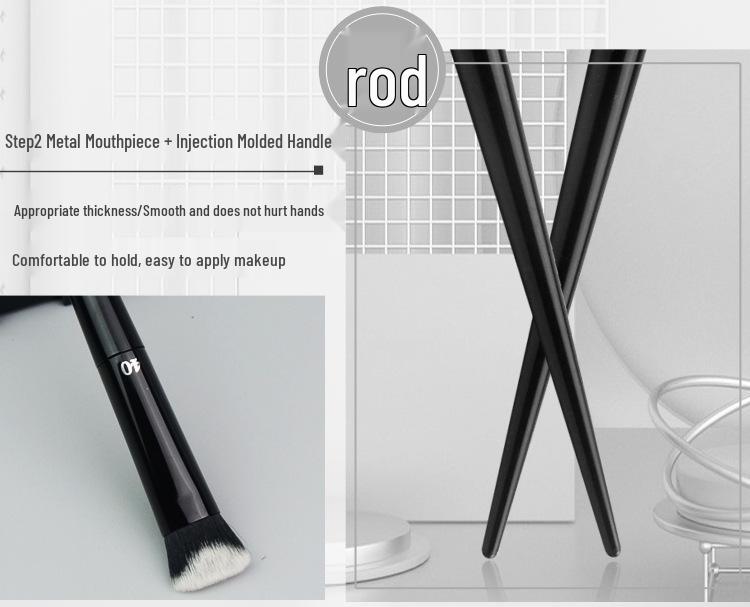 Pointed Tail 9-Piece Makeup Brush Set with Fiber Bristles