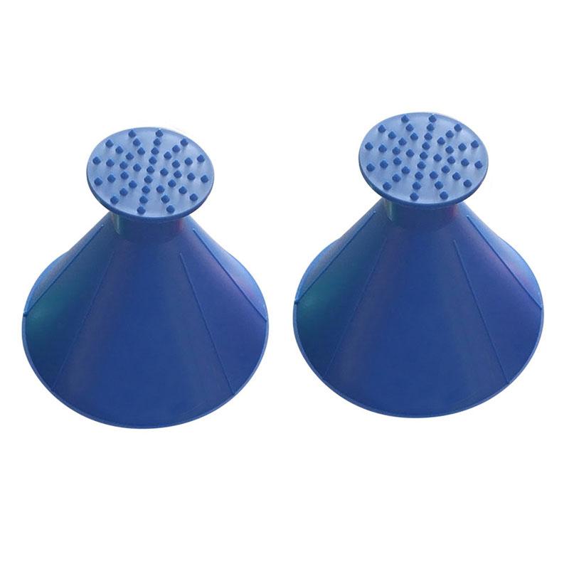2025 New 1/2pcs Windshield snow remover Cone de-icing tool Snow remover Car snow scraper Ice scraper