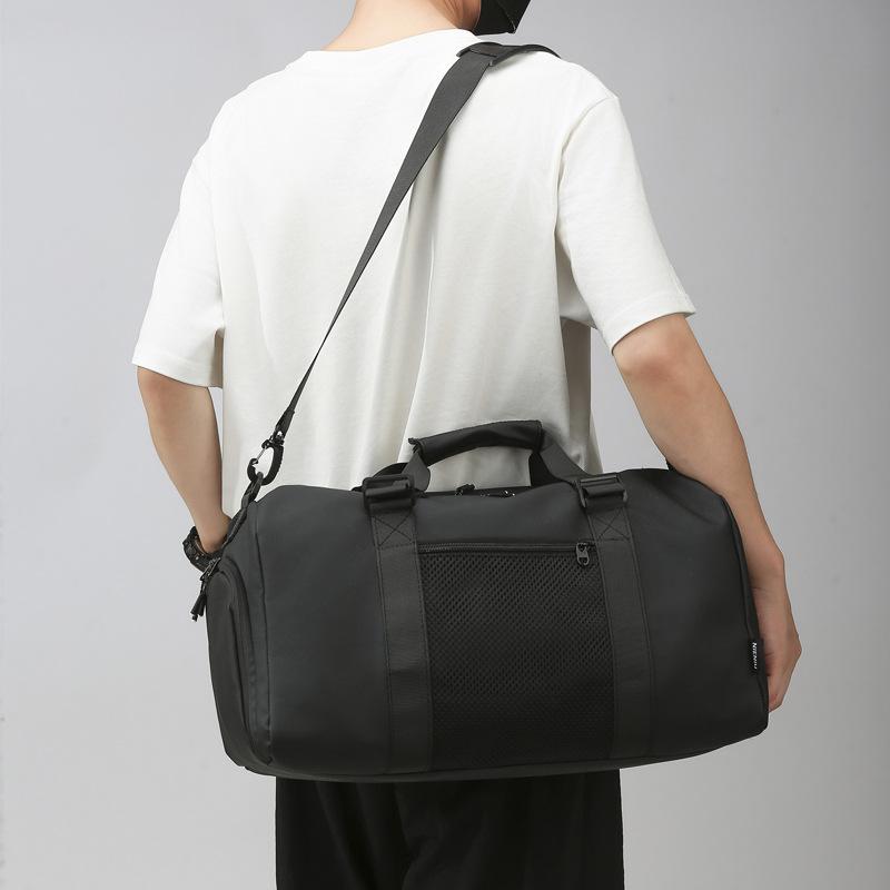 Large-capacity Pressure-reducing Portable Travel Bag Dry and Wet Separation Sports Belt Shoes Silo Style Fitness Bag Can Be Used To Cover Pull Rod