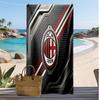 AC Milan Printed Beach Towel Quick Dry Soft TowelPortable Large Rectangular Beach Blanket for Travel Swimming Pool